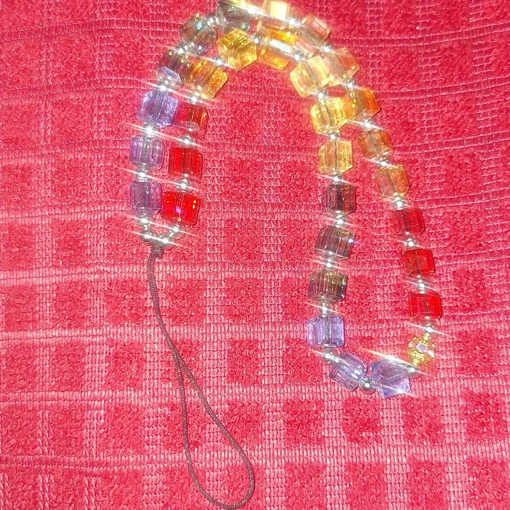 Multi Colored Cell Phone Dangler.